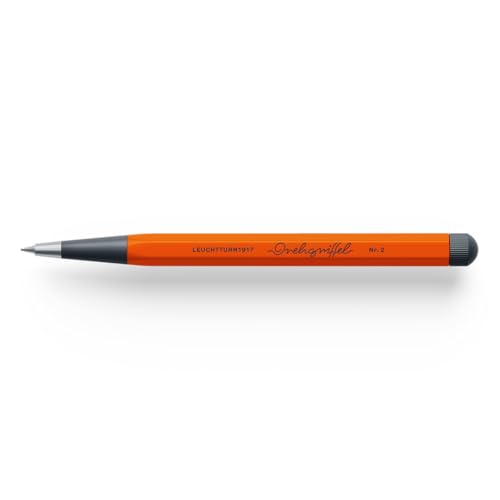 Image of LEUCHTTURM1917 0.7mm Mechanical Pencil Drehgriffel No.2 Pumpkin | Clutch Lead Pencil, HB Graphite, Twist Mechanism, Drehgriffel No. 2, Stationery Gift, Journal Pencil