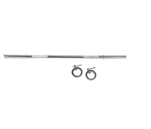 Ekatra Fitness 3FT. Nickel Electroplated Steel rod with Steel locks(Silver) (B06ZZWX3YW) Amazon Price History, Amazon Price Tracker