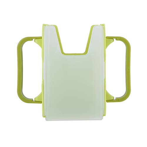 Fockety Soporte Ajustable para Bebidas de Cocina para Prevención de Derrames de Leche, Bandeja Antideslizante Duradera de 200ml (Green)