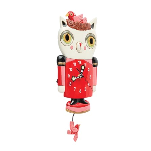 Reloj de Pared Péndulo Enesco Allen Designs 12.01 in miniatura 3