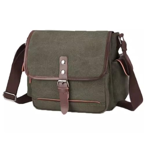 Large Multi-pocket Casual Satchel, Messenger Bag, Canvas, Men Shoulder Crossbody Bag, Waterproo, for Travel Work Busines