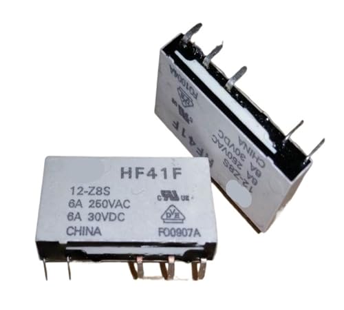 Relé HF41F 12-Z8S (41F-1C-12V-6A) componente original de 5 pines para circuito