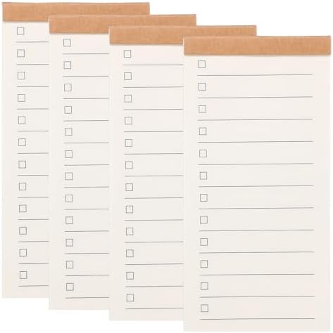 PATIKIL Notas Campo Portátiles, 4 Unid. Pequeños Blocs 50 Hojas C...