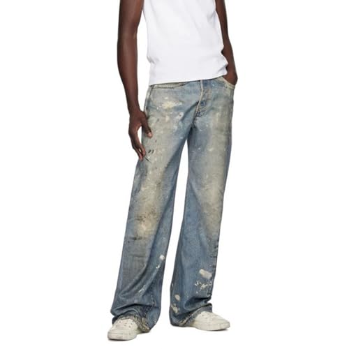 High Street Straight Leg Pants Unisex Wide Leg Jeans for Men nd Women3