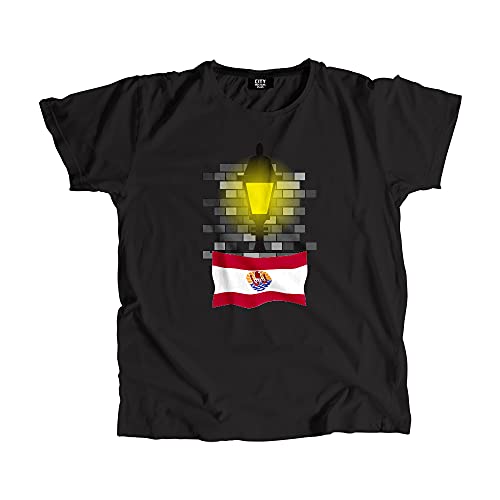 T-shirt Bricks French Polynesia Street Lamp en coton premium unisexe