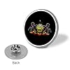 Emblem of Pennsylvania Novelty Brooches & Pins Round Personalised Metal Lapel Badge With Butterfly Clutch Clasp #2