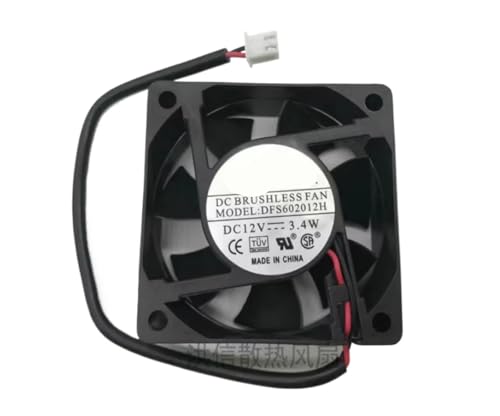 Ventilateur 6020 DFS602012H 12V silencieux pour projet informatique maison