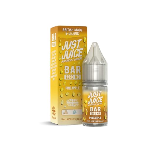 Just Juice Superior E-Liquids Vape Liquid with No Nicotine - Pineapple Flavour - 10ml Bottle 60/40 0mg e-Liquid Nic Free eliquid