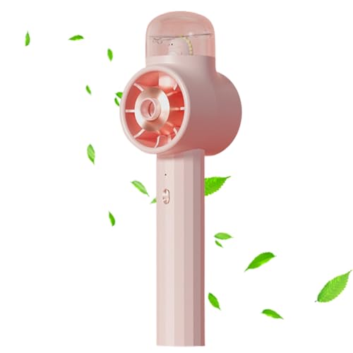 xowwyue Ventilador de pulverización, ventiladores pequeños con nebulizador, humidificador de aire acondicionado, para camping, interior y exterior, mochila de escritorio