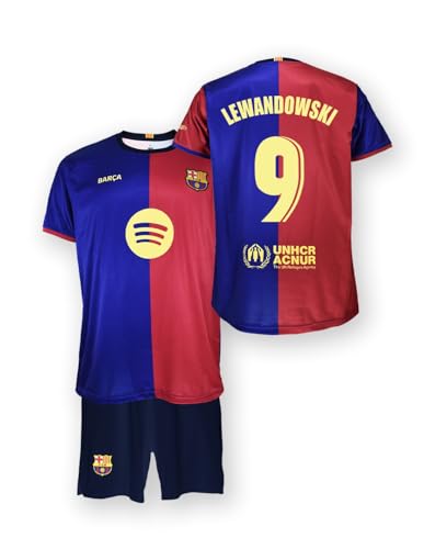 FC Barcelona Conjunto Infantil 1a equipación 24-25, Réplica Oficial Lewandowski