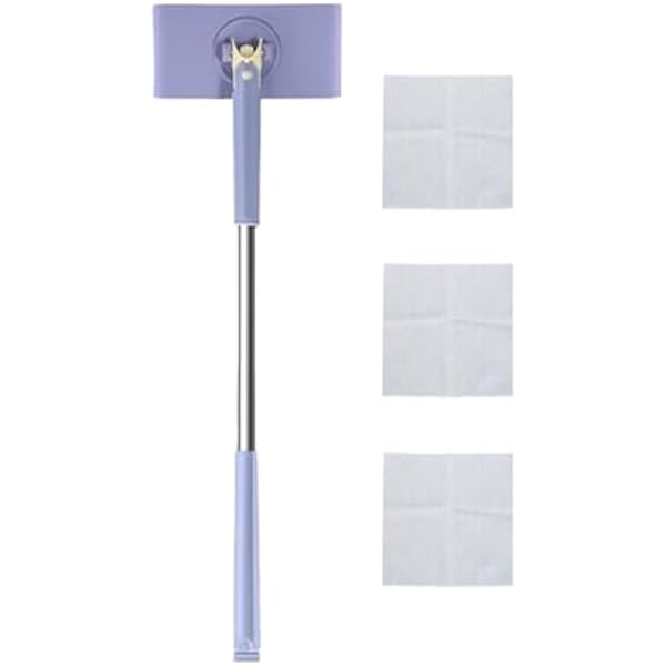 Mini mop ręczny – mini mop do małych pomieszczeń, długość 70 cm, kompatybilny z chusteczkami do twarzy, przenośny środek do czyszczenia podłóg, do domu, mieszkania, łazienki