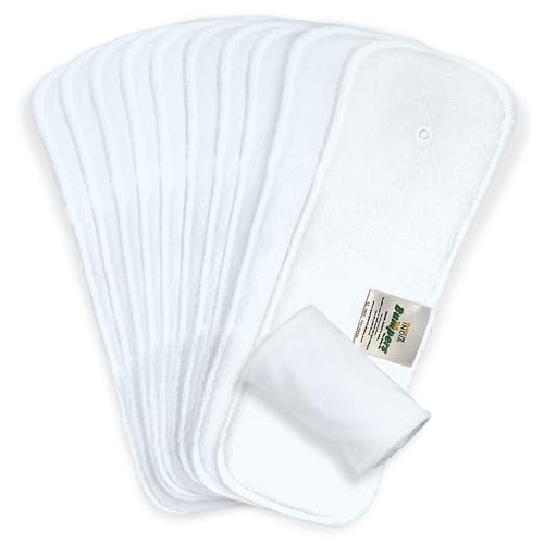 Image of Bumpers Baby Insert Pad | Soft, Washable & Super Absorbent | Leakproof, Eco-Friendly, Comfortable & Safe for Babies | Ideal for Day and Night Use (Pack of 10)