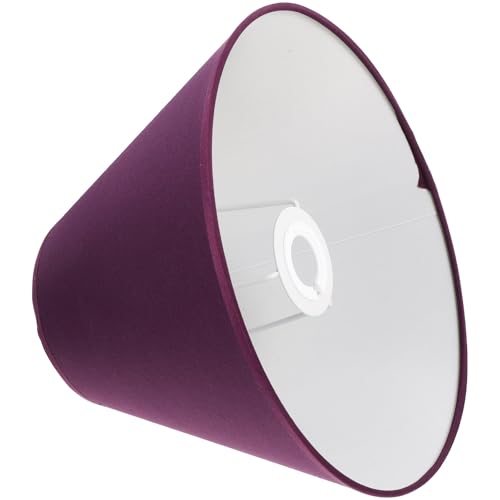INOOMP Abat-jour en Tissu pour Lampe de Table et Lampe sur Pied E27 Pourpre, Facile à Retirer, Éclairage Chaleureux, Style Simple, Accessoire pour Maison et...