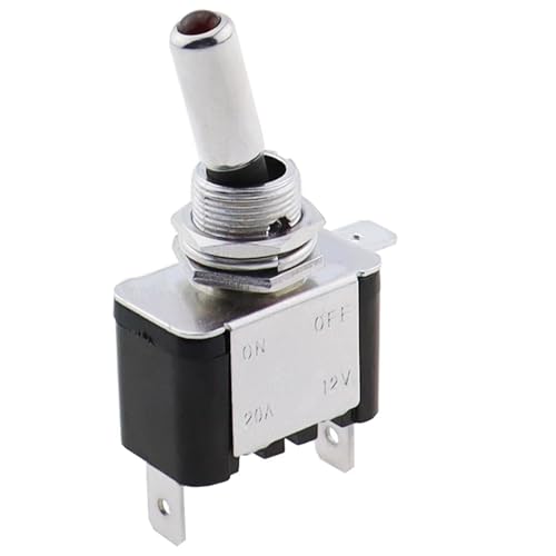 Interruptor 12V 20A con luz verde para circuito eléctrico de barcos 6