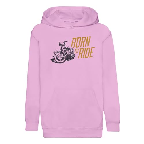 Sweat à capuche enfant Born to Ride moto résistant et confortable