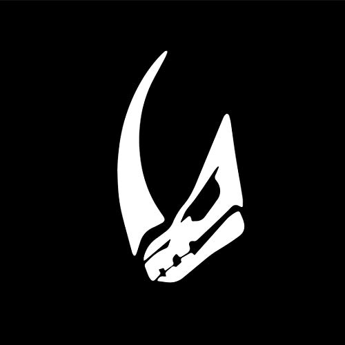 Mudhorn Silhouette Decal Vinyl Sticker Auto Car Truck Wall Laptop | White | 3