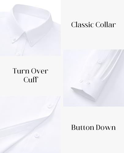 siliteelon Button Down Shirts Women Oxford Shirt Long Sleeve Stretch Dress Shirts Wrinkle Free Business Work Office Blouse3