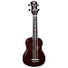 Luna Vintage Mahogany Soprano Ukulele, Red Satin