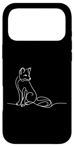 Arctic Fox Fox Line Art �M���ރA�[�g �����w�� �X�}�z�P�[�X iPhone 17 Pro Max �p