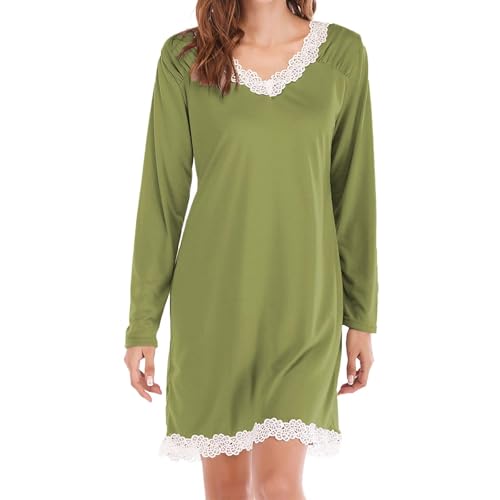 Chemise de nuit femme élastique et confortable en dentelle fine