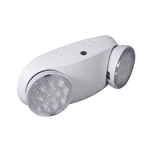 CM MZY Emergency Lights with Battery Backup,Commercial Emergency Light,Two Adjustable LED Light Head,Emergency Lighting Fixtures,120V/277V AC, UL Certified, 1 Pack
