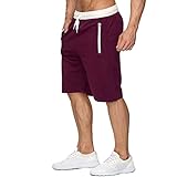 KAKAKE Pantalones Cortos para Correr, Pantalones Cortos de Entrenamiento de Algodón de Secado Rápido para Hombres, Cordón Transpirable para Niños para Exteriores (M)
