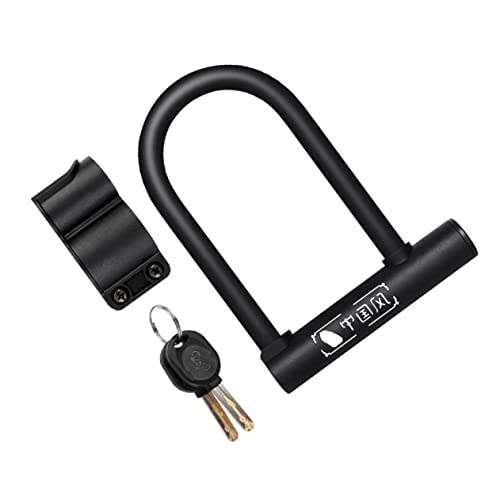 HANABASS U Shaped Bike Lock Theft Secure U Lock Shackle with Mounting Bracket for Road and Mountain Bicycles Durable and Reliable Bike Secure Lock System