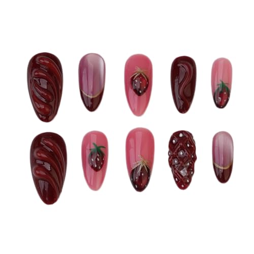 Custom Christmas Press On Nails Holiday Party Flakes Gift Idea