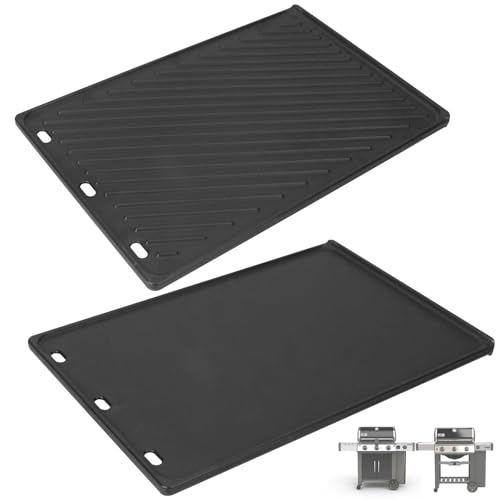 66095 Genesis II GS4 Griddle Insert for Weber Genesis 2 GS4 Grill Parts Replacement Cast Iron Griddle for Weber Genesis II/II LX 300 SER II E310 S335 Accessories 66802 Webber Genesis 300 (2022 Y) 1PC