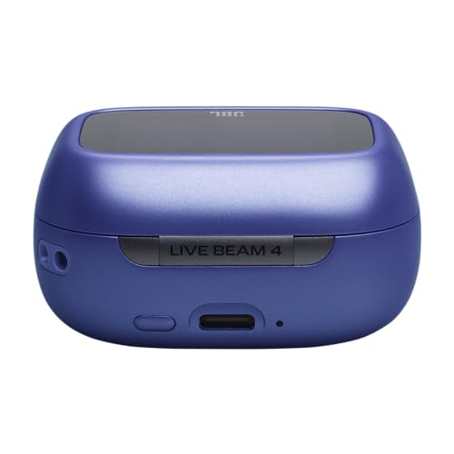 Image of JBL New Live Beam 4 TWS with Smart Charging Case, Hi-Res Audio, True Adaptive Noise Cancelling 2.0, 6-Mic Perfect Calls 2.0, Personi-Fi 3.0, BT 6.0, LE Audio,Auracast, Up to 48H Playtime, IP55, Blue