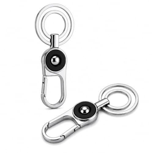 TPJ Mart Pack Of 2 Keychain for Bike Men, Retractable Car Keychain with Key Ring and Hook, Heavy Duty Key Chain for Car, Bike Key Chain for Men (Multi Color)