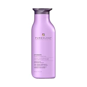 Pureology Hydrate, Moisturising Shampoo, For Medium to Thick Dry, Colour Treated Hair, Vegan Formulas, Sulphate Free for a Gentle Cleanse 266ml