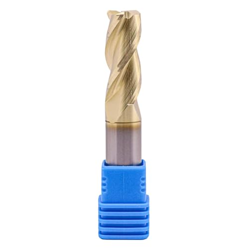 Image of 1 /2 inch 3 Flute Solid Carbide - 0.06 inch Corner Radius End Mill - ZrN Coated | For milling Aluminum, 37 Degree Helix, 1 /2 inch Cutting Diameter, 1 /2 inch Shank Diameter, 1-1 /4 inch Length of Cut, 3 inch Overall Length