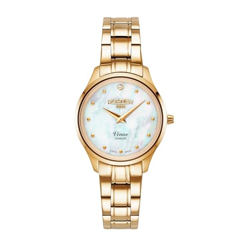 Montre Venus Diamond Roamer quartz acier fin pour éviter les rayures