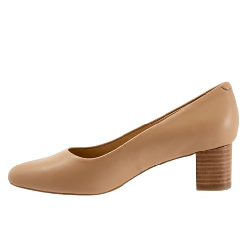 Trotters Women's Loafer/Slipon Pump, Nude/Natural, 8 Wide4