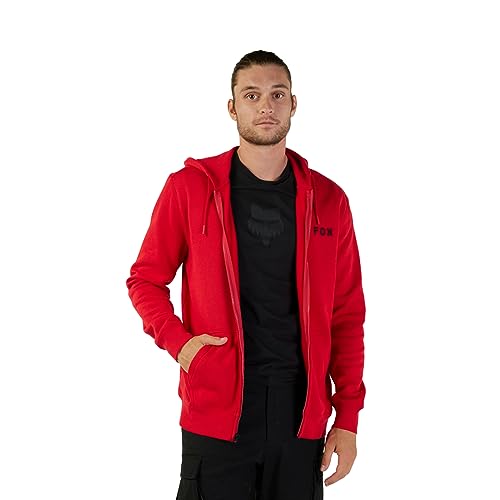 Fox Racing Men's Absolute Fleece Zip Hoodie, Flame Red, Medium4