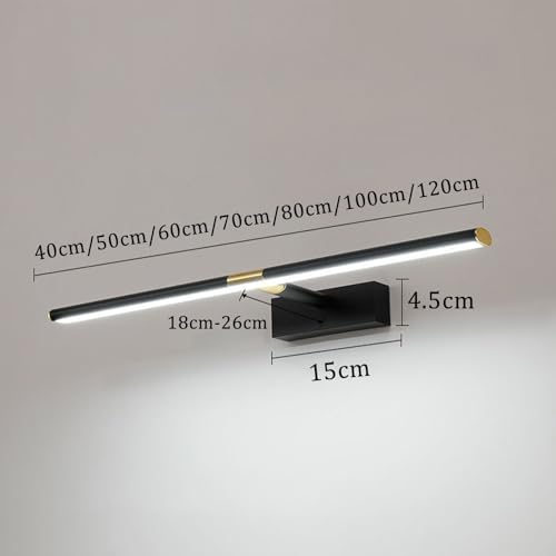 Iluminación de pared para espejo impermeable con protección LED y luz cálida 3