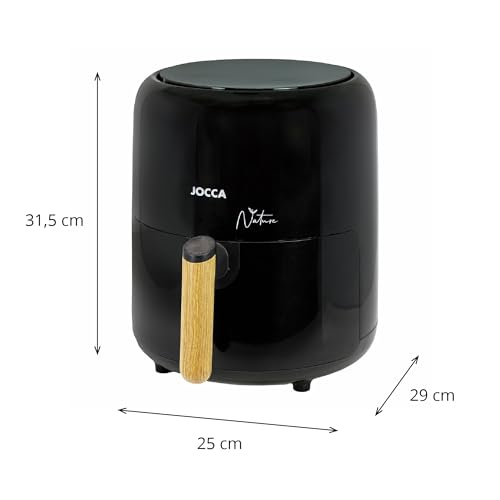 JOCCA - Heißluftfritteuse 3,8L| Ölfreie Fritteuse 1450W| Heissluftfritteuse| Luftfritteuse| Air Fryer| Gesundes Kocheng| LED Touch Screen… – Ansicht 2