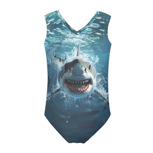 Image of Xpyiqun Bathing Suits for Girls 3-14 Kids Summer One Piece Swimwear Beach Sport Sleeveless Swimsuits Athletic