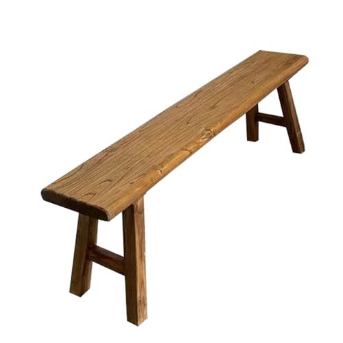 Banc d'entrée étroit en bois pour optimiser le couloir et le salon