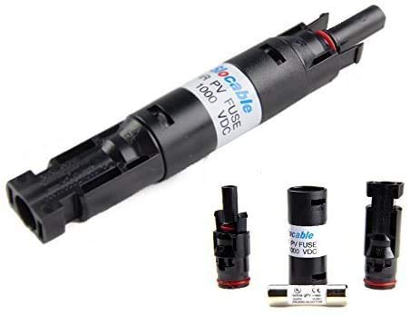 Odyssey 10A MC4 Solar PV In-Line Fuse Holder Waterproof w  Fuse 10 Amp