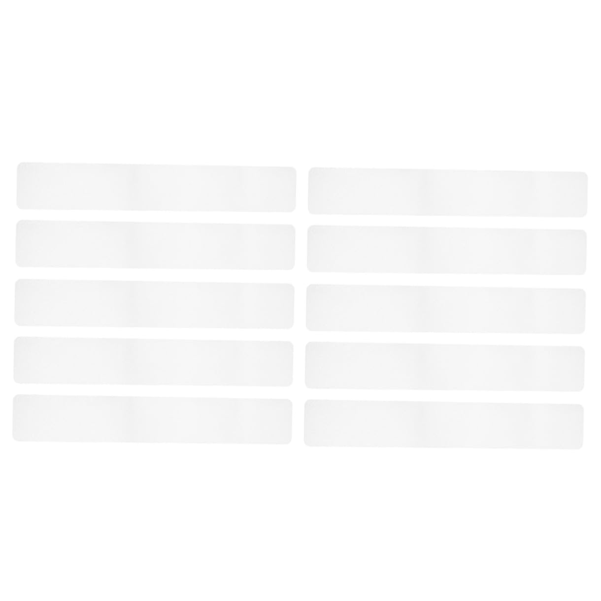 Tiras Antideslizantes para Escaleras y Ducha, Cinta de Seguridad Transparente Peva 15x61 Cm, 10 Unidades Autoadhesivas para Suelo Baño y Escalones, Resistentes y Duraderas