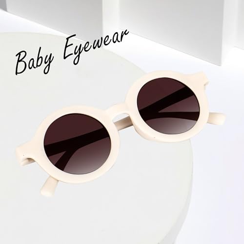 Image of IFLASH Toddler Sunglasses for Girls Boys - Kids Round UV400 Protection Glasses Age 2-8