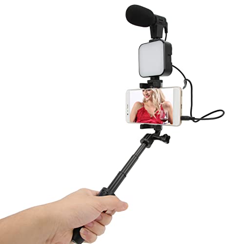 Kit de vlogging, kit de vlog de telefone multiuso para transmissão ao vivo para vídeo de conferência