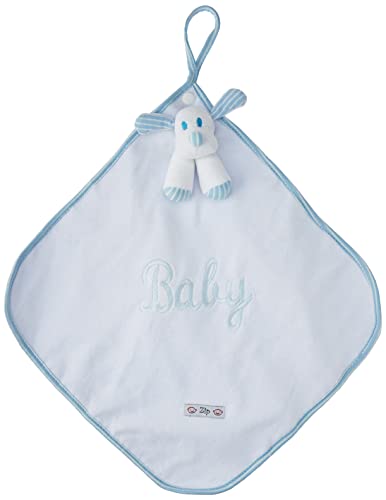 Blanket Cetim Listrados Baby, Zip, azul bebê