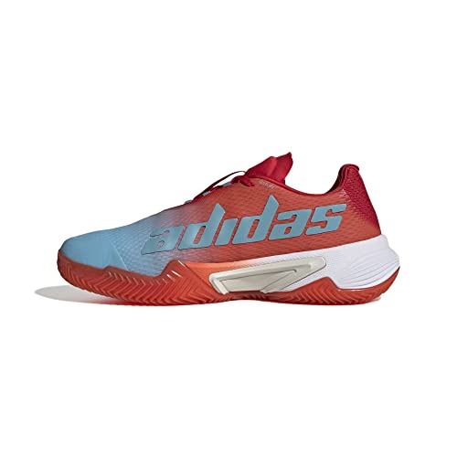 adidas Barricade W Clay   Zapatillas Deportivas para Mujer, Preloved Blue Silver Met Preloved Red, 38 2/3 EU