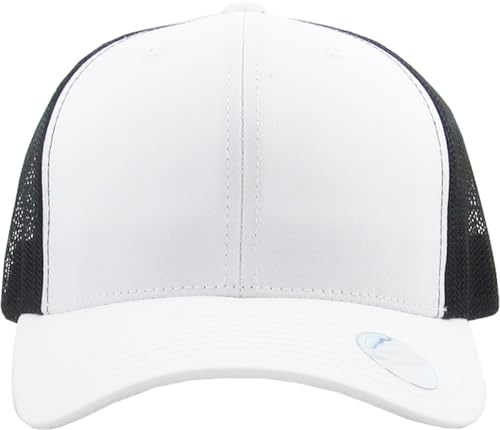 Image of Classic 6 Panel Cotton Twill Mesh Trucker Cap Hat Adjustable Snapback Hat