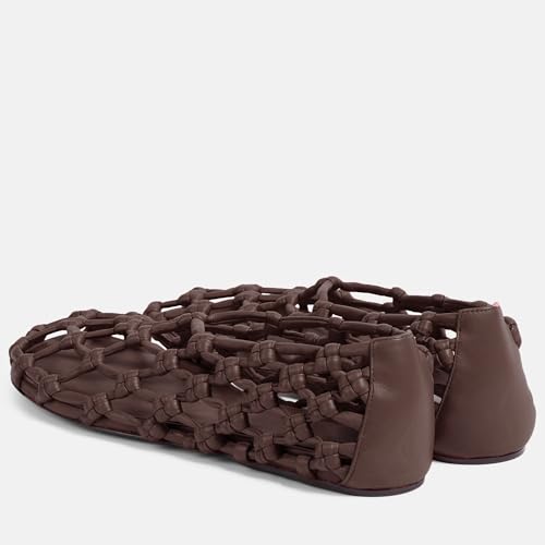 Mesh Ballet Flats for Women Woven Hollow Beach Ballerina Flats Comfortable Casual Slip on Mary Jane Flats4