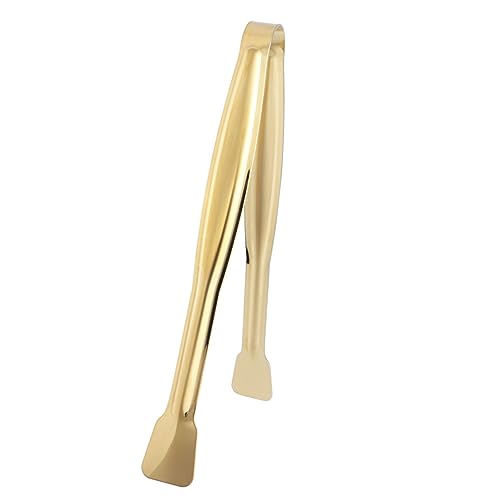 Unomor 4 Pcs Bread Clip Ice Cube Clip Food Clip Sugar Cube Tongs Food Serving Tongs Ice Serving Tongs Mini Food Icebre Mini Serving Tongs Ice Cube Tongs Stainless Steel Food Tongs Golden