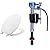 BEMIS 70 000 Toilet Seat, ROUND, Plastic, White & Fluidmaster 400H-002 Performax Universal Toilet Fill Valve High Performance Tank and Bowl Water Control, 1-Pack, Multicolor